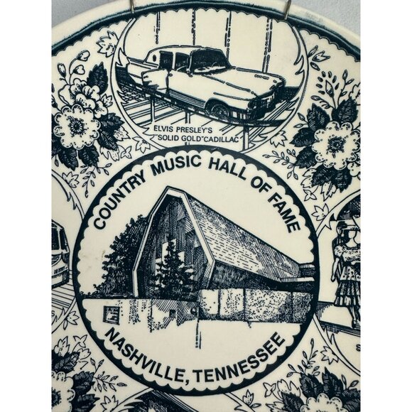 Country Music Hall Of Fame Nashville Plate 10" Ceramic Vintage - Picture 2 of 11